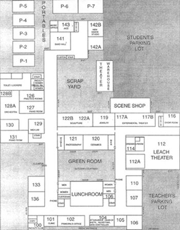 Dallas Arts Magnet High School stage sets